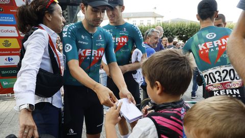 Previa a la salida de la etapa de La Vuelta en Lugo