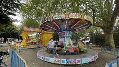 Montse Mart�nez en su carrusel