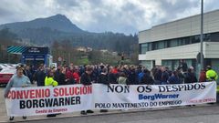 Protesta por los despidos previstos por Borgwarner