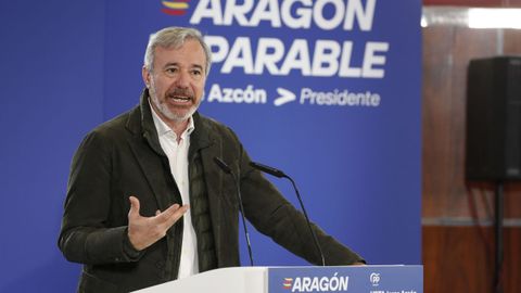 El candidato del Partido Popular a la presidencia de Arag�n, Jorge Azc�n.