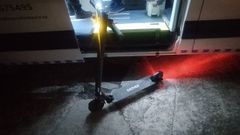 En una imagen de archivo, patinete inmovilizado por una polic�a local gallega porque el piloto superaba la tasa de alcohol