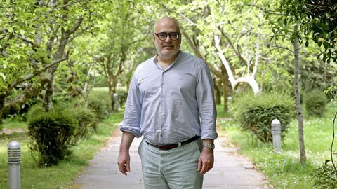 Xavier de Donato, hace unos d�as en Santiago