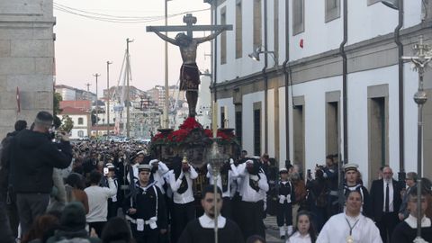 Procesi�n del Cristo de los Navegantes en el Mi�rcoles Santo de Ferrol.