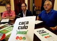 Fole present� el juego de palabras de la campa�a divulgativa junto a Longa y Dorgambide. 