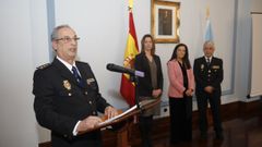 Jos� Mar�a Esteban Corral, actual comisario jefe de Lugo, dando un discurso en la Subdelegaci�n del Gobierno hace unos meses.