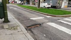 Boquete en la avenida Marina