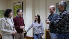Reuni�n entre representantes�del Concello de Carballo y de la ONCE