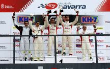 Campos se subi� al tercer escal�n del podio en Navarra.