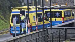 �rea de entrada de Urgencias del hospital Montecelo, en Pontevedra