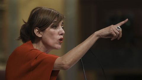 Marta Lois, durante una intervencin en el Congreso.