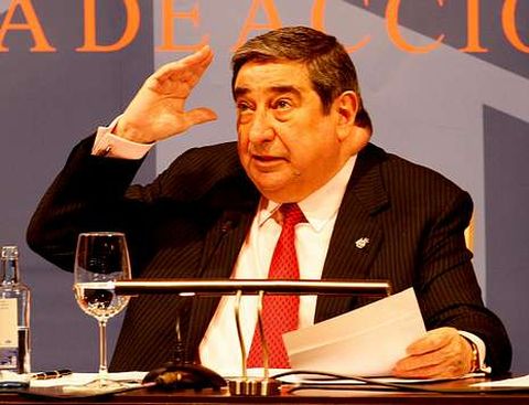 Lendoiro, durante la �ltima junta de accionistas.