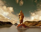 Recreaci�n virtual de la estatua de Sardar Patel.