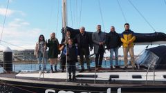 El velero de la expedici�n de La Espa�a azul, en Gij�n