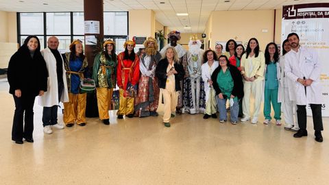 Los Reyes Magos visitaron el hospital de Barbanza