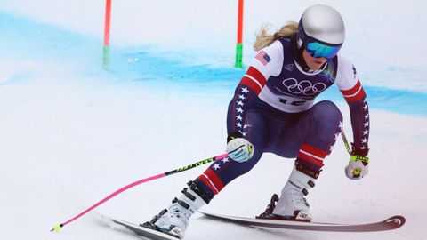 Lindsley Vonn, durante un entrenamiento antes de los Juegos Ol&iacute;mpicos de Invierno.
