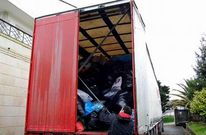La ropa recogida en la zona durante la campa�a ya est� de camino a una planta de reciclaje.