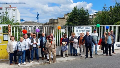 Concentraci&oacute;n de los antiguos trabajadores de Alfageme