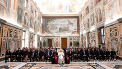 El papa Francisco recibe al Celta con motivo del centenario