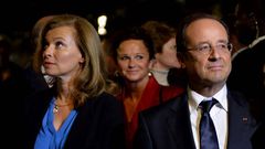 Val�rie Trierweiler junto a Fran�ois Hollande durante una visita a Estados Unidos en septiembre de 2012