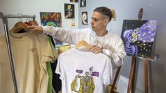 Niko Pato cre� su primera colecci�n de prendas de ropa (en la imagen) durante la pandemia