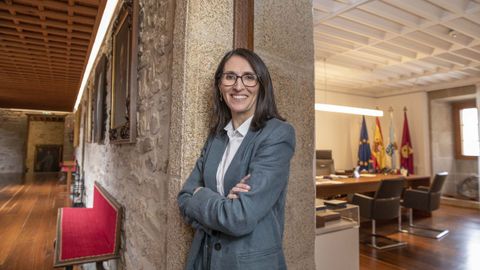 A reitora da USC Rosa Crujeiras.