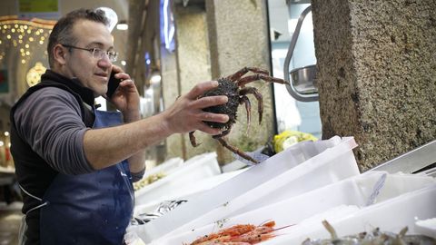 Venta de pescado y marisco en Santiago de Compostela