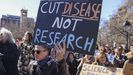 Protesta de cient�ficos en Estados Unidos en contra de los recortes de Trum
