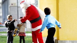 Imagen de archivo de un Pap Noel en Vigo