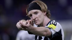 Anthony Gordon celebra un gol ante el Union Saint-Gilloise en Champions.