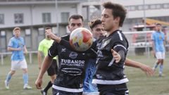 Rolle, autor de dos goles este curso, ante dos rivales del Noia en el Marcos G�mez.