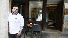 Bruno Pena, jefe de cocina del Hotel Oca de Foz