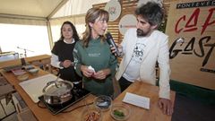 Apertura de la carpa de la Festa das Cunchas, en Pontevedra