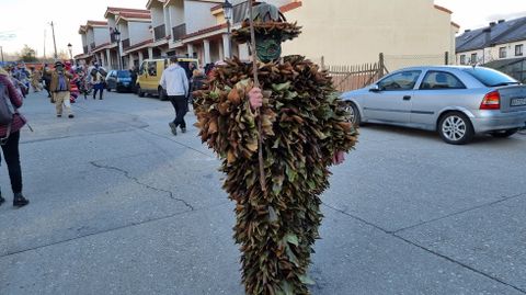 Viana acoge la mayor mascarada de la pennsula Ibrica.Una de las mscaras participantes en el desfile.