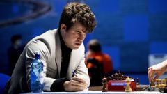 Magnus Carlsen, participando en un torneo anterior