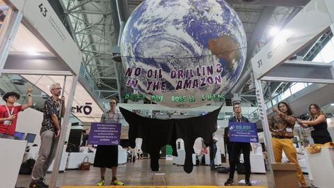 Protesta durante la Cumbre del Clima