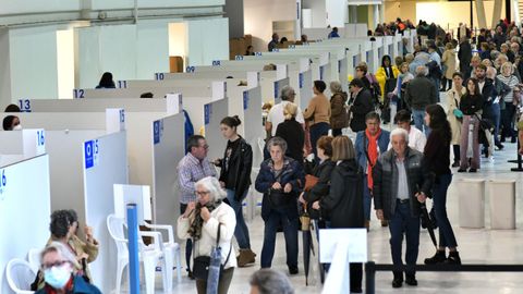 Vacunación contra el covid-19 y la gripe en Expocoruña.