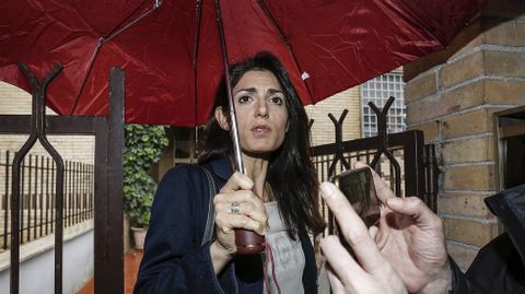 La candidata del Movimiento Cinco Estrellas Virgina Raggi