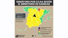 Sem�foro del Covid por CCAA