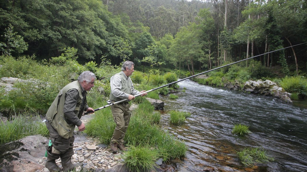 La difícil búsqueda y captura del preciado campanu del Eo en el tramo asturiano