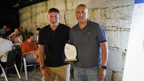 Fin de curso en Afiador.Roberto lvarez fue distinguido por el ascenso del Ourense CF