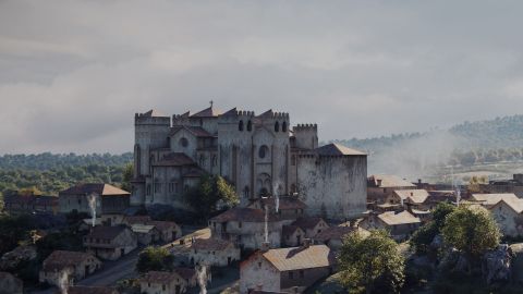 La catedral de Tui en la recreaci�n