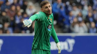 Ionut Radu, durante un encuentro de esta temporada con el Celta