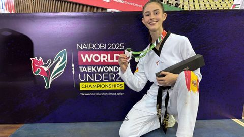 Sesar se colgó la plata tras acceder a la final, en la que perdió ante la representante de Marruecos.