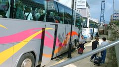 Imagen de archivo del transporte escolar en Malpica