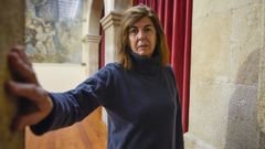 Mar�a Teresa G�mez Morgade, en el Caf� Moderno de Pontevedra
