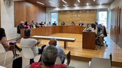 Pleno en el que los tres grupos llegaron a un acuerdo