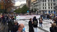 Concentraci�n de los hosteleros en Oviedo