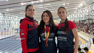 Daniela Rubio, Manuela Blanco y Leyla Villar, en Sabadell