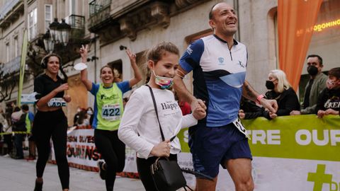 Carreras de San Silvestre en Ourense.La capital ourensana disfrut del ambiente festivo de su particular prueba de fin de ao