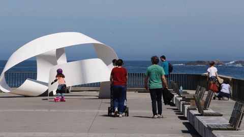 Disfrutando de un paseo por A Coru�a